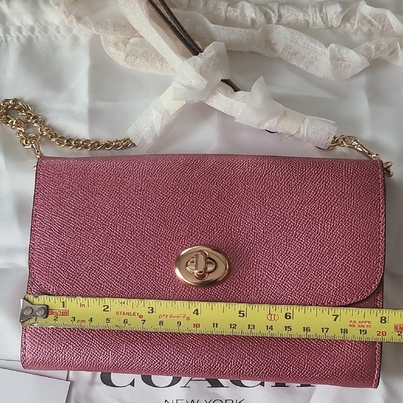Coach Metallic Pink Wristlet Clutch - Picture 5 of 7